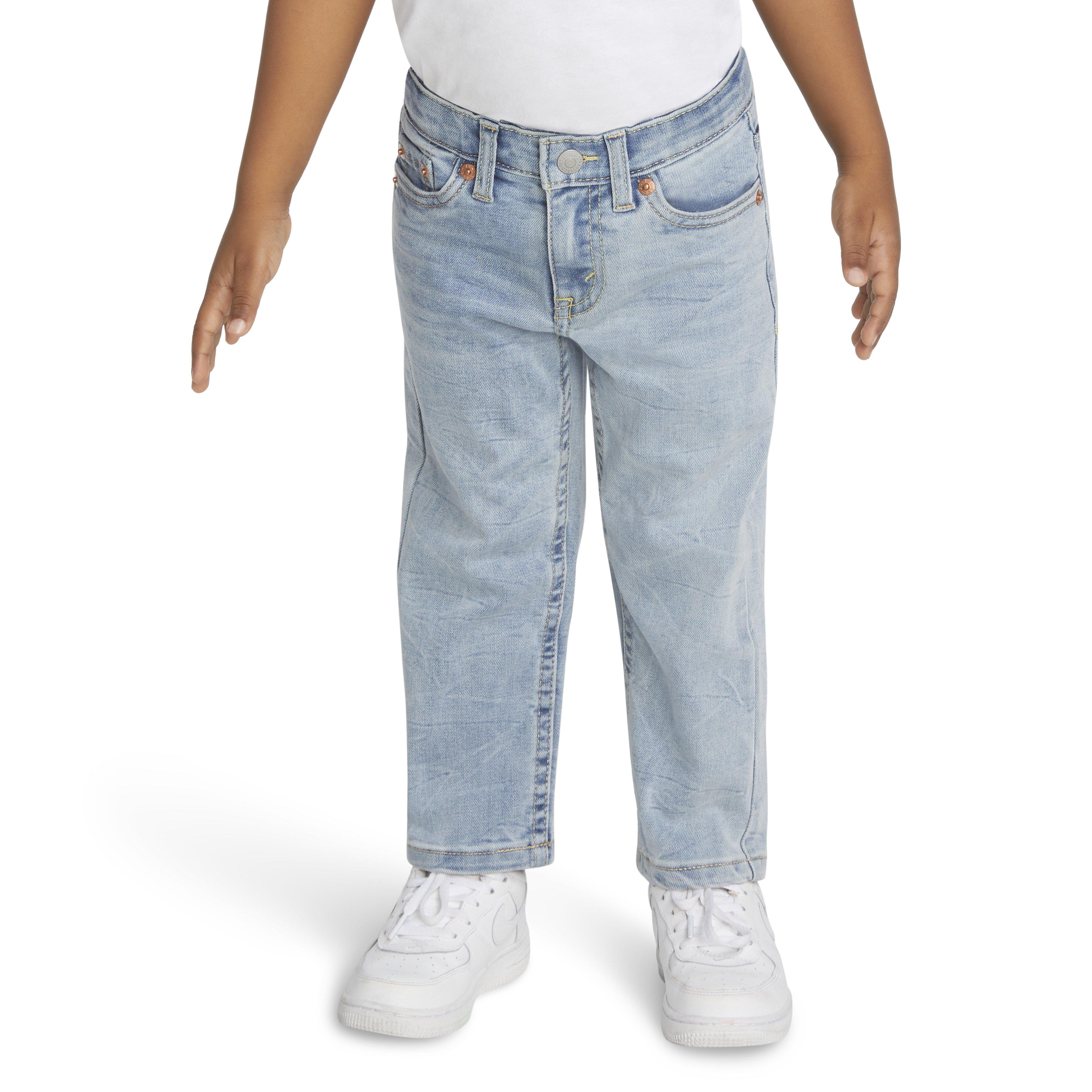 Levi's 502 Strong Performance Tapered Fit Lt Wash Toddler Boys' Lt Blue Denim Jeans - LT WASH BLUE